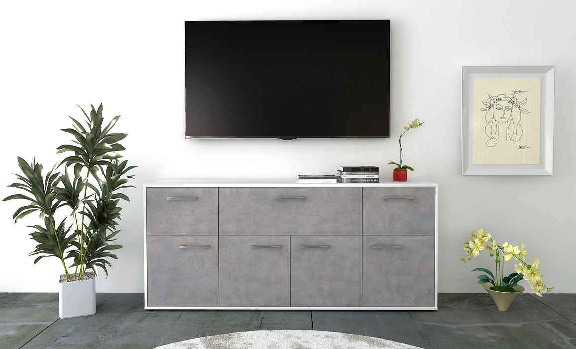 Sideboard Gianna, Beton Front (180x79x35cm) - Stil.Zeit Möbel GmbH