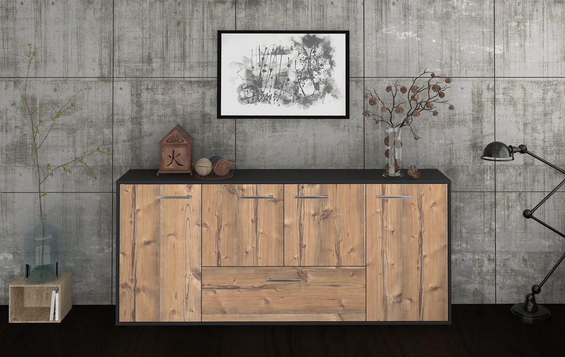 Sideboard Eli, Pinie Front (180x79x35cm) - Stil.Zeit Möbel GmbH