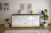 Sideboard Eli, Weiß Front (180x79x35cm) - Stil.Zeit Möbel GmbH