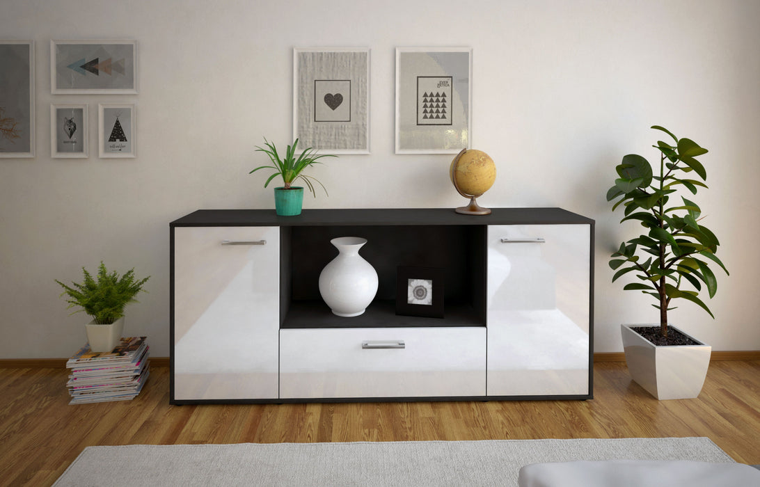 Sideboard Ella, Weiß Front (180x79x35cm) - Stil.Zeit Möbel GmbH