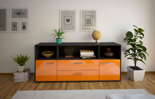 Sideboard Enza, Orange Front (180x79x35cm) - Stil.Zeit Möbel GmbH