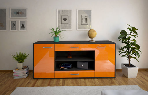Sideboard Feli, Orange Front (180x79x35cm) - Stil.Zeit Möbel GmbH