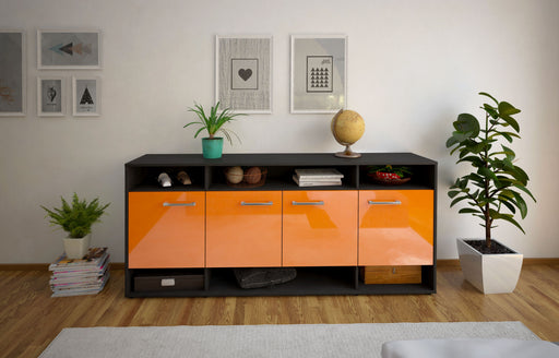 Sideboard Felia, Orange Front (180x79x35cm) - Stil.Zeit Möbel GmbH