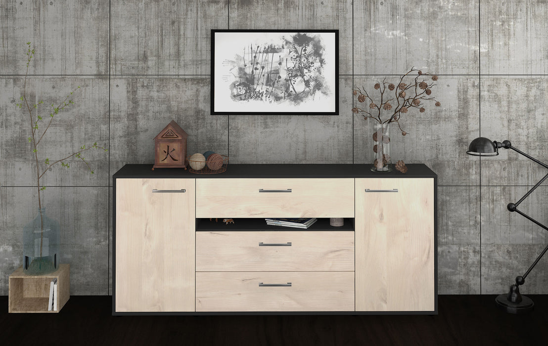 Sideboard Fernanda, Zeder Front (180x79x35cm) - Stil.Zeit Möbel GmbH