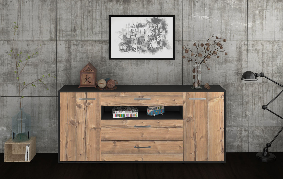 Sideboard Filippa, Pinie Front (180x79x35cm) - Stil.Zeit Möbel GmbH