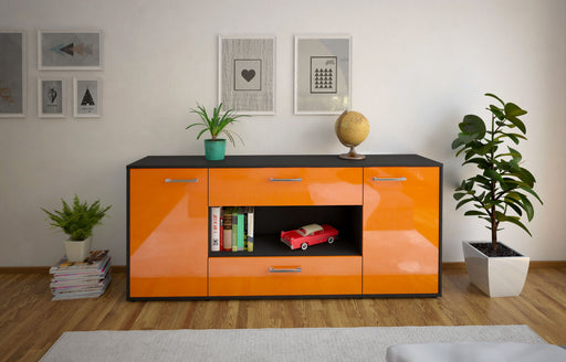 Sideboard Filomena, Orange Front (180x79x35cm) - Stil.Zeit Möbel GmbH