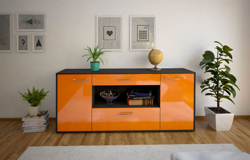 Sideboard Fiora, Orange Front (180x79x35cm) - Stil.Zeit Möbel GmbH