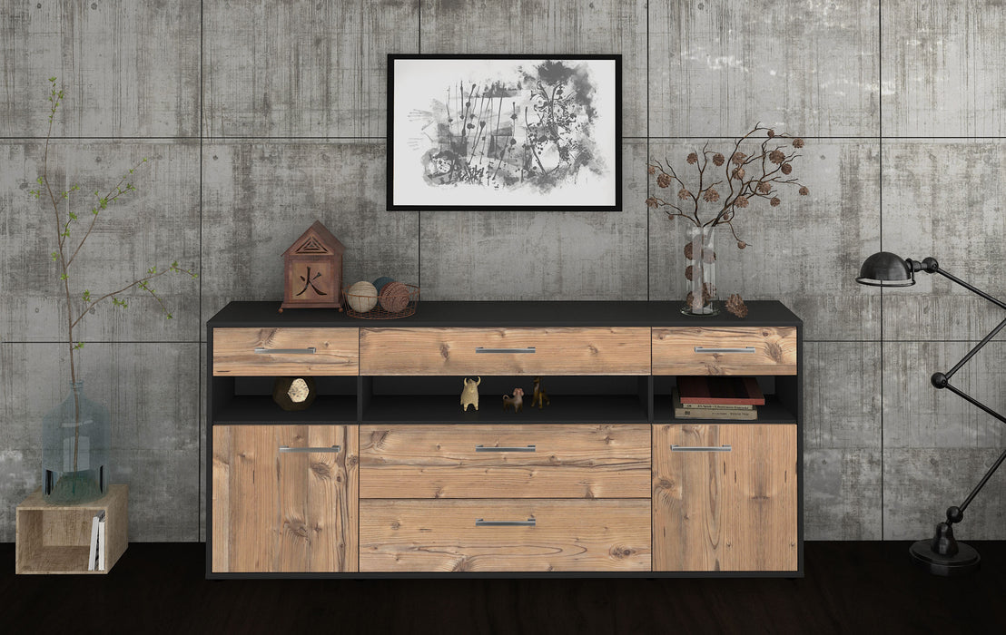 Sideboard Floria, Pinie Front (180x79x35cm) - Stil.Zeit Möbel GmbH