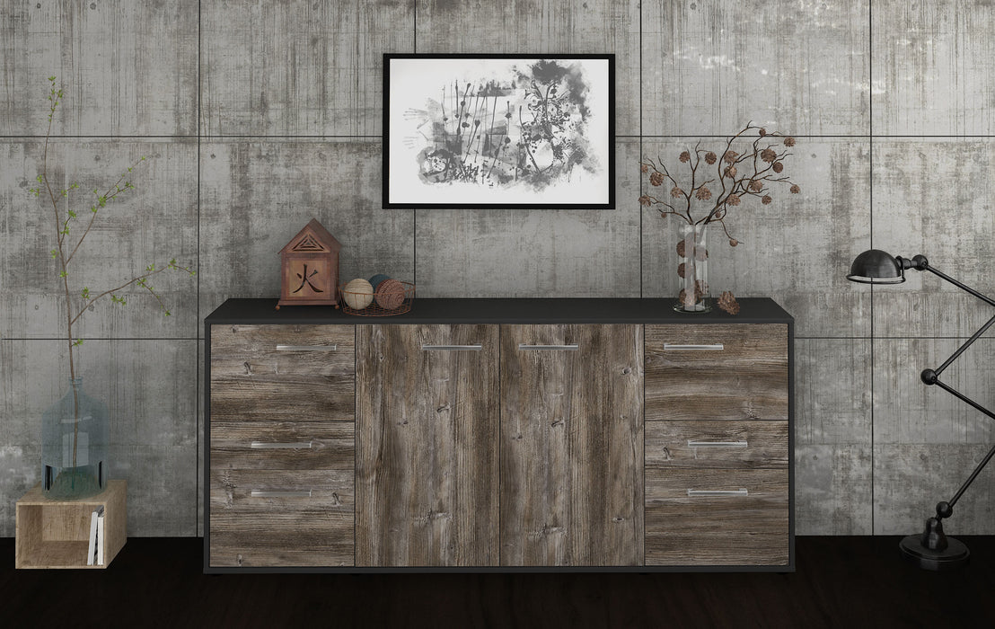 Sideboard Gemma, Treibholz Front (180x79x35cm) - Stil.Zeit Möbel GmbH