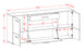 Sideboard Elodie, Beton Maß (180x79x35cm) - Stil.Zeit Möbel GmbH