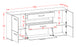 Sideboard Elvira, Rost Maß (180x79x35cm) - Stil.Zeit Möbel GmbH