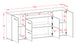 Sideboard Ephenia, Bordeaux Maß (180x79x35cm) - Stil.Zeit Möbel GmbH