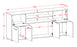 Sideboard Ermelina, Beton Maß (180x79x35cm) - Stil.Zeit Möbel GmbH