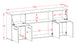 Sideboard Ermentrude, Bordeaux Maß (180x79x35cm) - Stil.Zeit Möbel GmbH