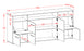Sideboard Evita, Bordeaux Maß (180x79x35cm) - Stil.Zeit Möbel GmbH