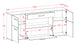 Sideboard Fabiola, Beton Maß (180x79x35cm) - Stil.Zeit Möbel GmbH