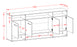 Sideboard Felia, Schwarz Maß (180x79x35cm) - Stil.Zeit Möbel GmbH