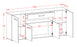 Sideboard Fiorella, Bordeaux Maß (180x79x35cm) - Stil.Zeit Möbel GmbH