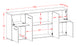 Sideboard Georgina, Beton Maß (180x79x35cm) - Stil.Zeit Möbel GmbH