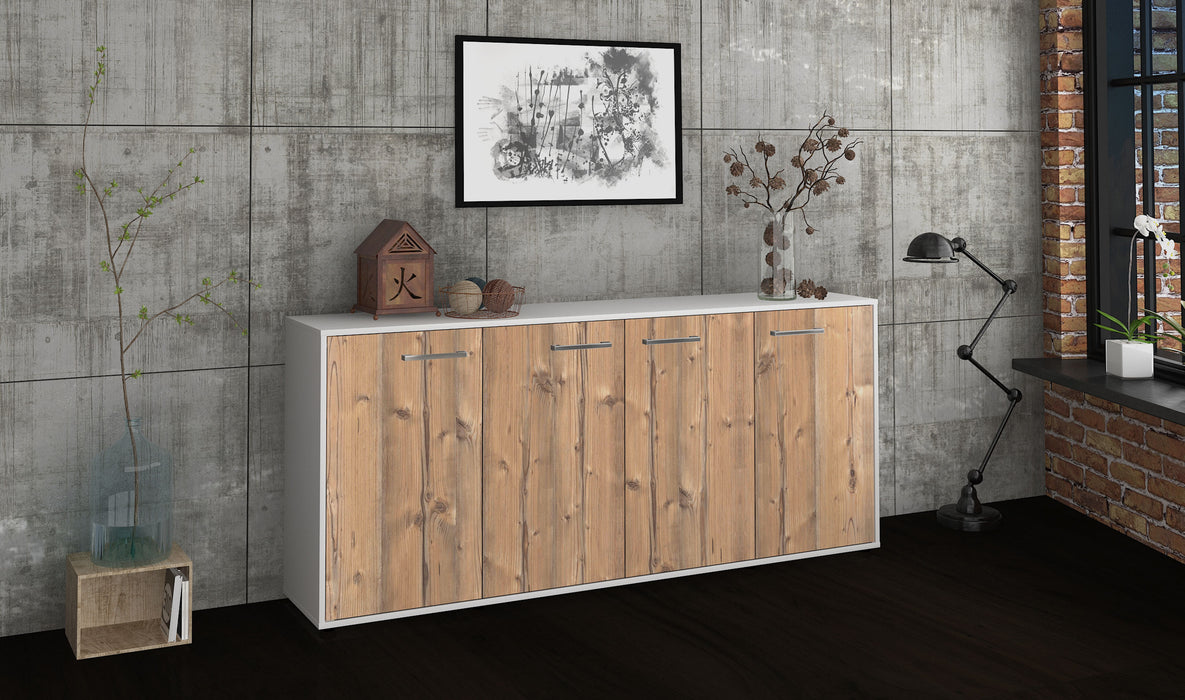 Sideboard Elana, Pinie Seite (180x79x35cm) - Stil.Zeit Möbel GmbH