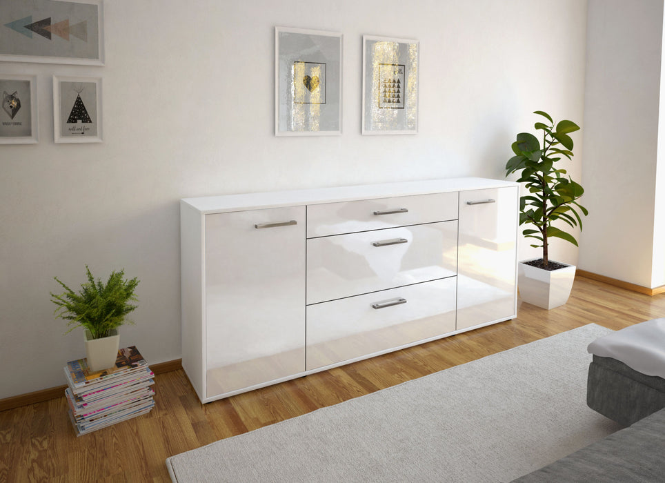 Sideboard Eleonora, Weiß Seite (180x79x35cm) - Stil.Zeit Möbel GmbH