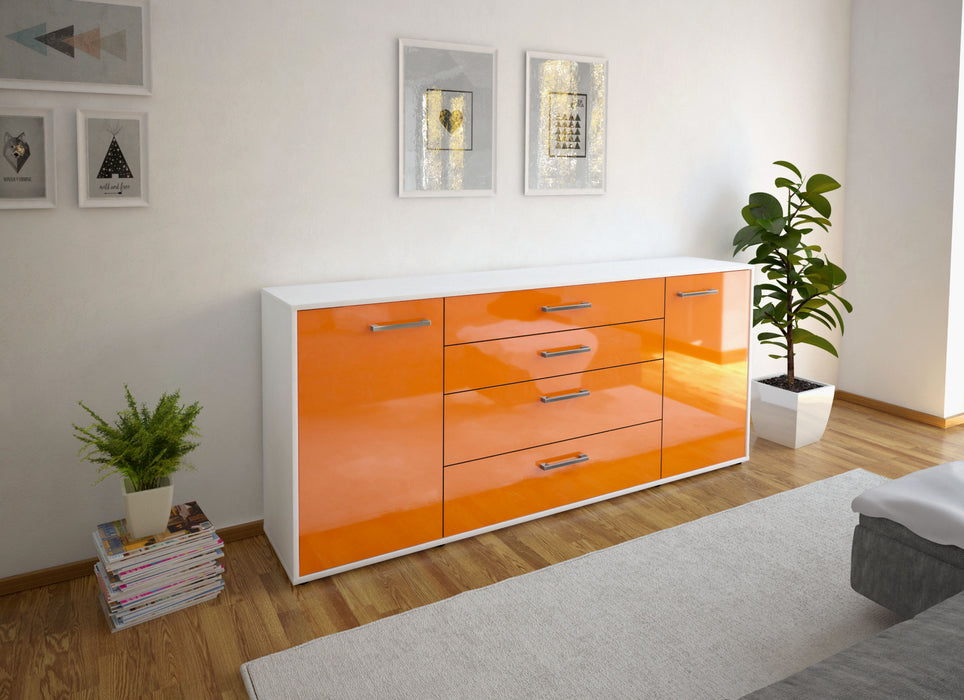 Sideboard Elettra, Orange Seite (180x79x35cm) - Stil.Zeit Möbel GmbH