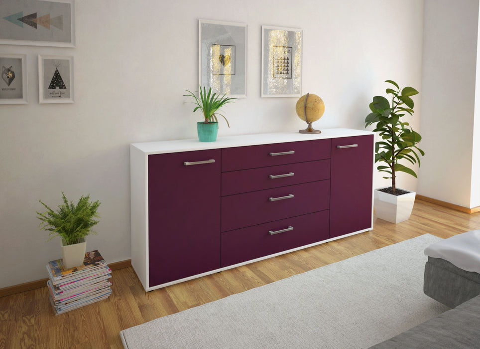 Sideboard Elettra, Lila Seite (180x79x35cm) - Stil.Zeit Möbel GmbH