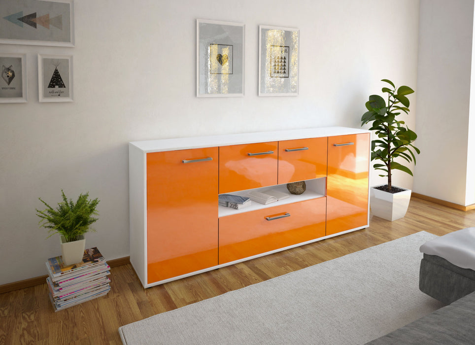 Sideboard Elisabetta, Orange Seite (180x79x35cm) - Stil.Zeit Möbel GmbH