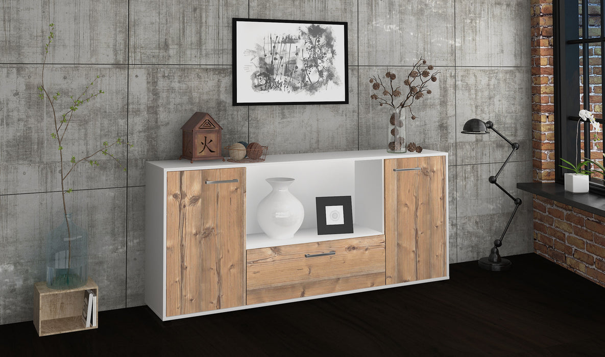 Sideboard Ella, Pinie Seite (180x79x35cm) - Stil.Zeit Möbel GmbH