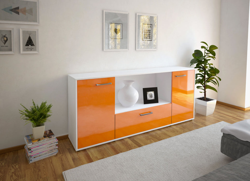Sideboard Ella, Orange Seite (180x79x35cm) - Stil.Zeit Möbel GmbH