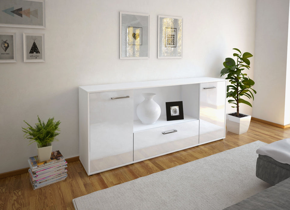 Sideboard Ella, Weiß Seite (180x79x35cm) - Stil.Zeit Möbel GmbH