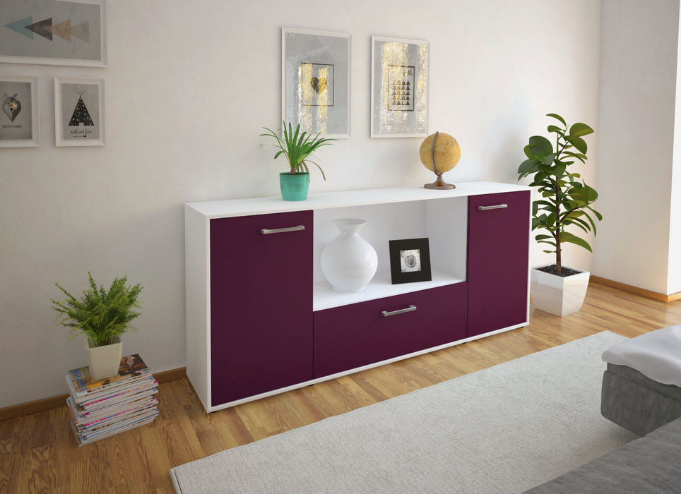 Sideboard Ella, Lila Seite (180x79x35cm) - Stil.Zeit Möbel GmbH