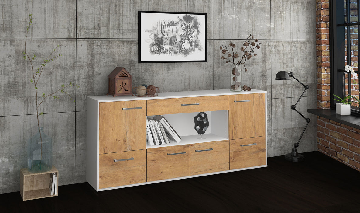 Sideboard ELSA, Eiche Seite (180x79x35cm) - Stil.Zeit Möbel GmbH