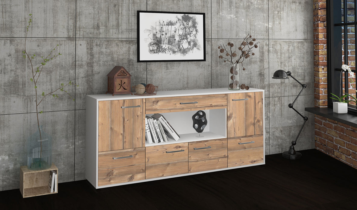 Sideboard ELSA, Pinie Seite (180x79x35cm) - Stil.Zeit Möbel GmbH