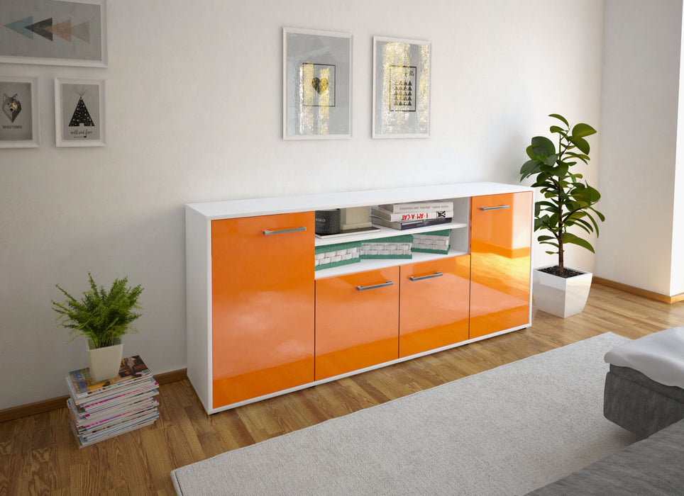 Sideboard Elsita, Orange Seite (180x79x35cm) - Stil.Zeit Möbel GmbH