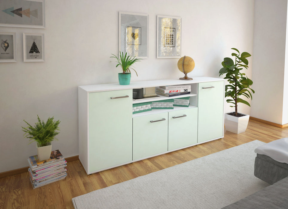 Sideboard Elsita, Mint Seite (180x79x35cm) - Stil.Zeit Möbel GmbH