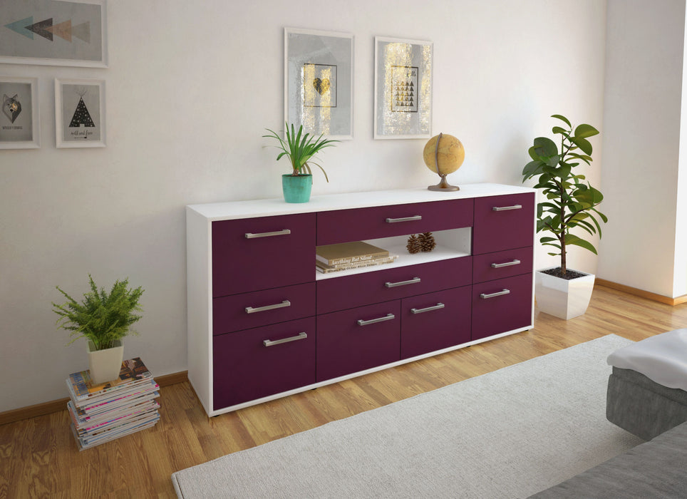 Sideboard Emerelda, Lila Seite (180x79x35cm) - Stil.Zeit Möbel GmbH