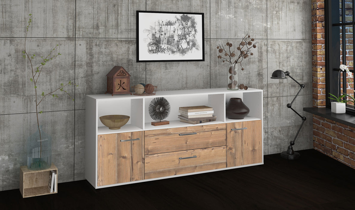 Sideboard Enza, Pinie Seite (180x79x35cm) - Stil.Zeit Möbel GmbH