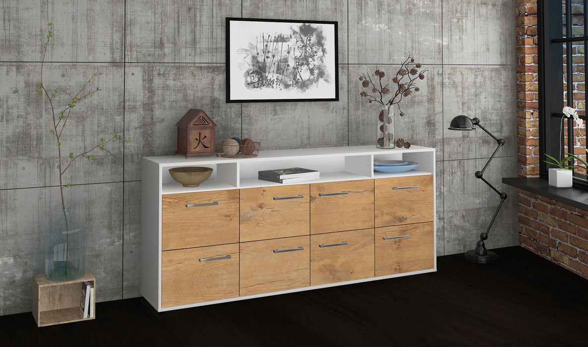 Sideboard Evita, Eiche Seite (180x79x35cm) - Stil.Zeit Möbel GmbH