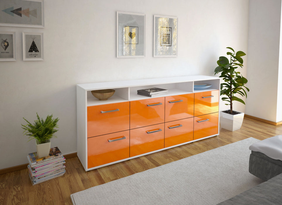 Sideboard Evita, Orange Seite (180x79x35cm) - Stil.Zeit Möbel GmbH