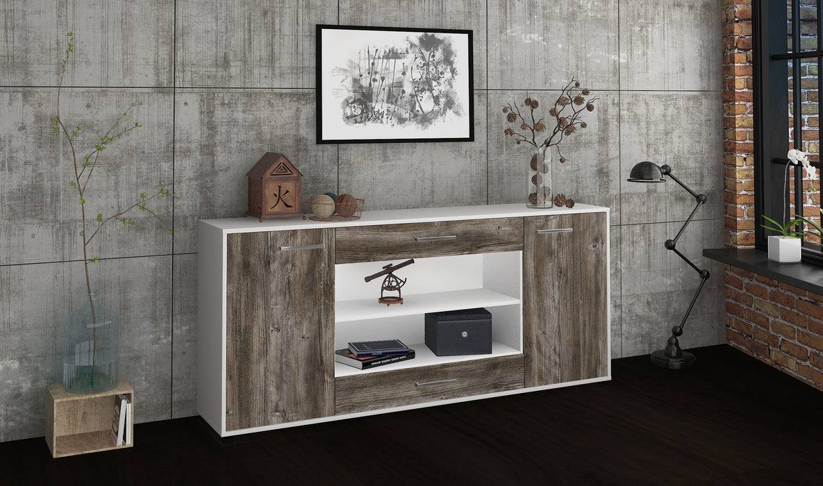 Sideboard Feli, Treibholz Seite (180x79x35cm) - Stil.Zeit Möbel GmbH