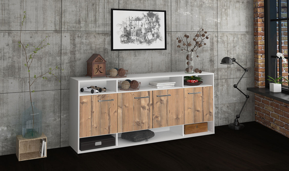 Sideboard Felia, Pinie Seite (180x79x35cm) - Stil.Zeit Möbel GmbH