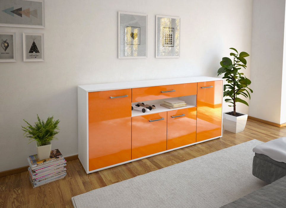 Sideboard Fiorella, Orange Seite (180x79x35cm) - Stil.Zeit Möbel GmbH