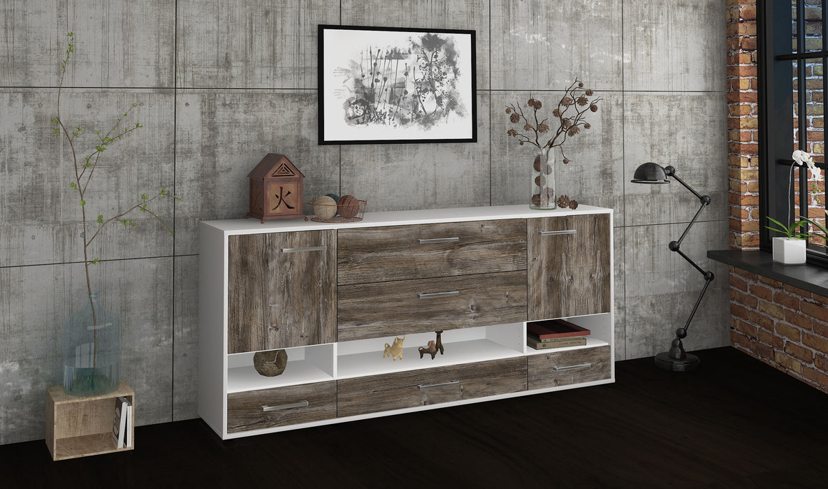 Sideboard Florentina, Treibholz Seite (180x79x35cm) - Stil.Zeit Möbel GmbH