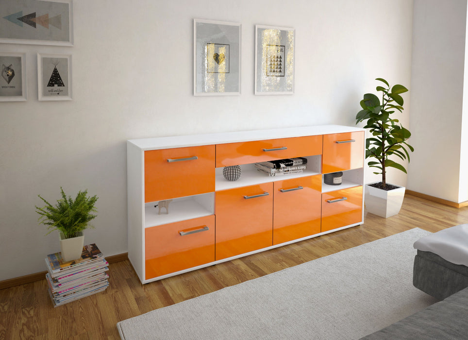 Sideboard Ginevra, Orange Seite (180x79x35cm) - Stil.Zeit Möbel GmbH
