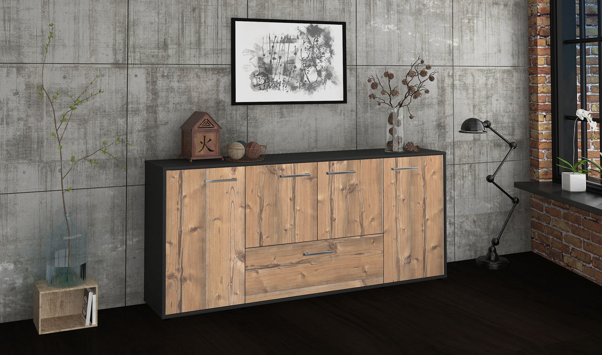 Sideboard Eli, Pinie Seite (180x79x35cm) - Stil.Zeit Möbel GmbH