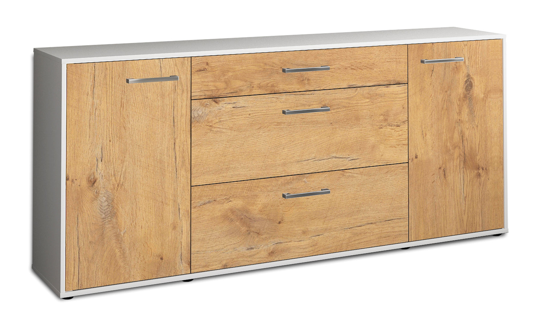 Sideboard Eleonora, Eiche Studio (180x79x35cm) - Stil.Zeit Möbel GmbH