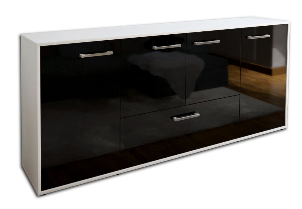 Sideboard Eli, Schwarz Studio (180x79x35cm) - Stil.Zeit Möbel GmbH