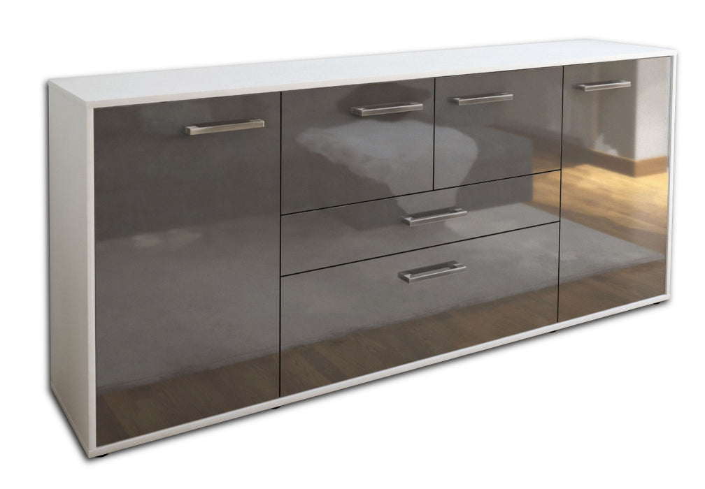 Sideboard Elisa, Grau Studio (180x79x35cm) - Stil.Zeit Möbel GmbH