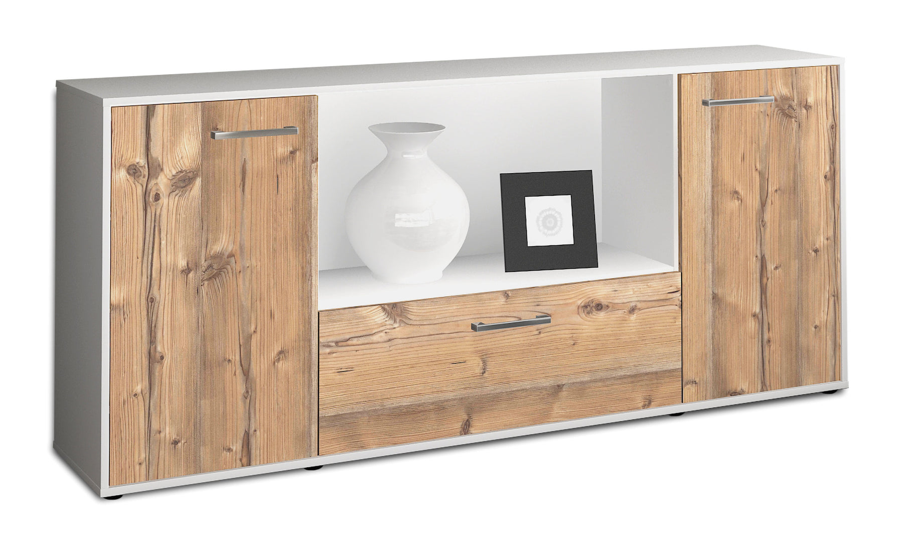 Sideboard Ella, Pinie Studio (180x79x35cm) - Stil.Zeit Möbel GmbH